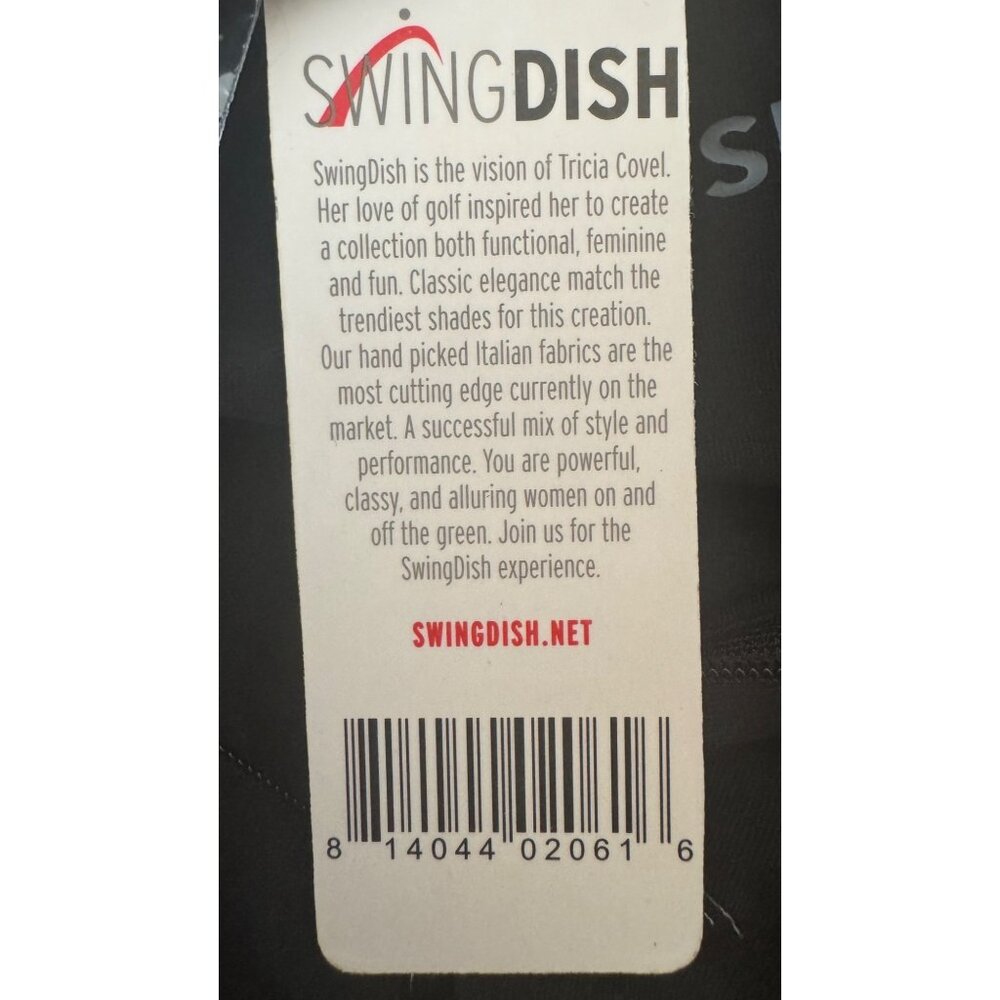 2/$30 NWT Large Swingdish Black Golf Polo 3/4 Sleeve - Picture 11 of 16